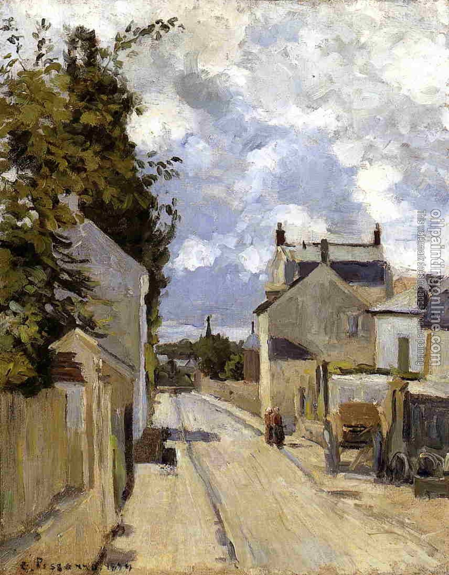 Pissarro, Camille - Rue de l'Hermitage, Pontoise